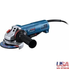 Ergonomic Angle Grinder 4-1/2 Inch 10 Amp Power Paddle Switch Anti-Vibration New