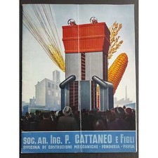 Officina Meccanica e Fonderia - Ing. Cattaneo Pavia - Essiccatoi, Trebbiatrici -