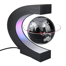 RTOSY Magnetic Levitation Floating Globe with LED Light, Desk Gadget Decor, F...