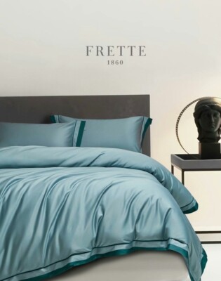 580 TC FRETTE 4 PIECE EURO SIZE BEDDING  SET
