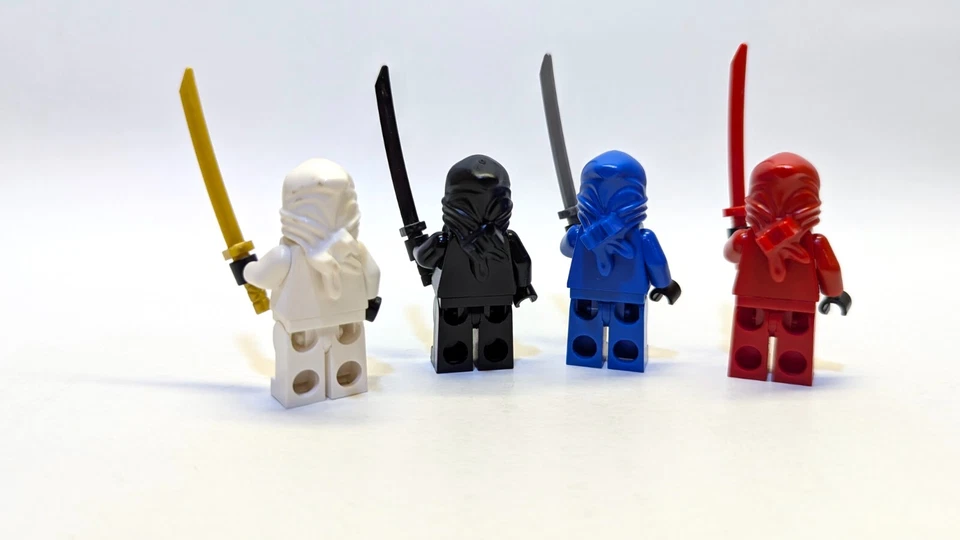 LEGO Ninjago Original Style Kai, Jay, Cole, Zane, FIGURE LOT, 2506, 2507, 2011 - Image 4 of 4