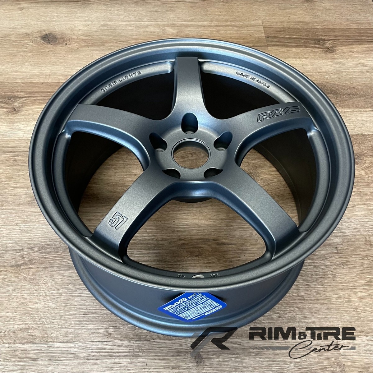 Rays Gram Lights 57CR 18x8.5 +37 5x114.3 Gun Blue II (Set of 4