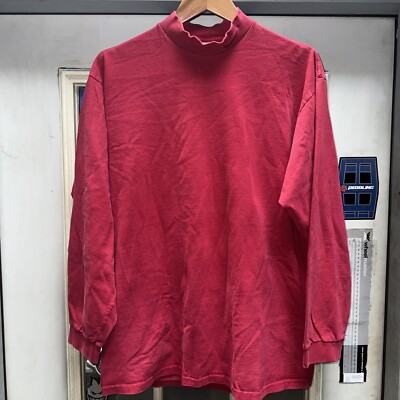 red nike mock turtleneck