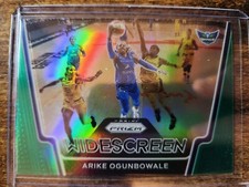 2021 Panini WNBA Prizm Arike Ogunbowale Widescreen Green Holo Prizm #1 Wings