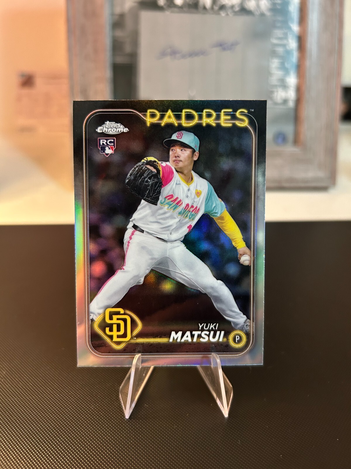 2024 TOPPS CHROME UPDATE RC ROOKIE REFRACTOR #USC187 YUKI MATSUI PADRES