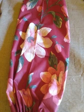 Handmade Pink Flowers Plastic Grocery Bag Holder