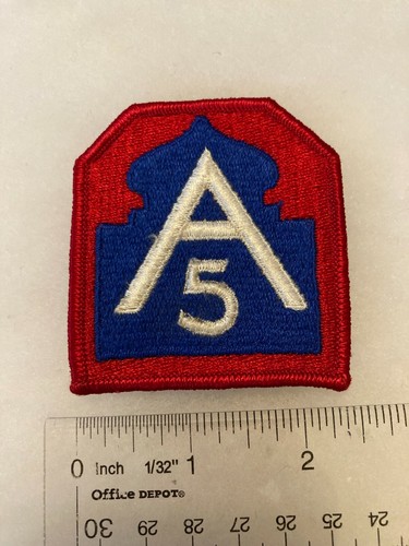 Authentic US Army 5th Army Headquarters Shoulder Sleeve Insignia SSI
