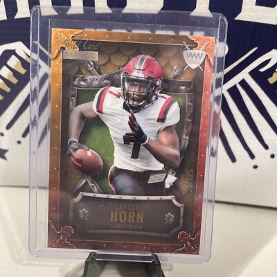 2021 Wildcard Matte Yellow  Jaycee Horn Weekend Warrior /125