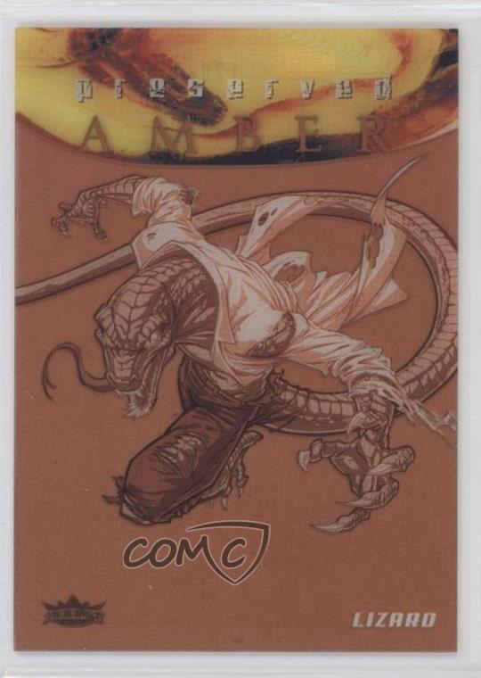 2017 Fleer Ultra Marvel Spider-Man Preserved Amber Black & White /175 Lizard 2y5