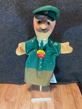 Vintage Steiff Hand Puppet Polizist 255267 has a hard stuffed felt head 1980 s