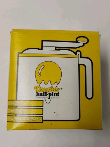 Donvier Ice Cream Maker Half-Pint Manual Hand Crank 15 Minute Vintage Complete - Picture 4 of 6