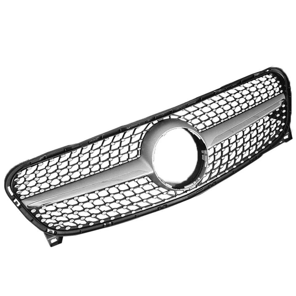 Rejilla del radiador delantero diamante para Mercedes Benz GLA45 AMG 2018 2019 2020 Foto 2 de 2