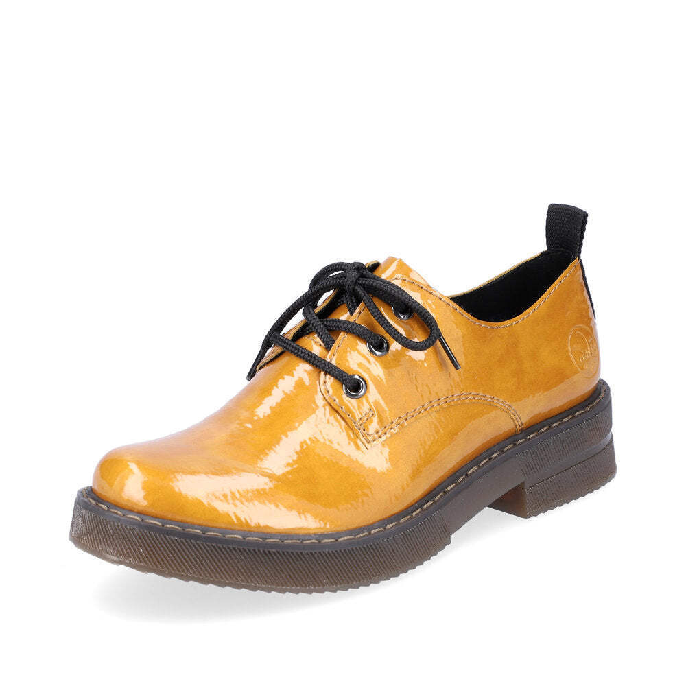 Rieker 72000-68 Ladies Yellow Lace Up Shoes | eBay