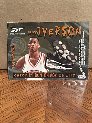 1997-98 Skybox Premium Reebok Allen Iverson Chase Embossed Silver