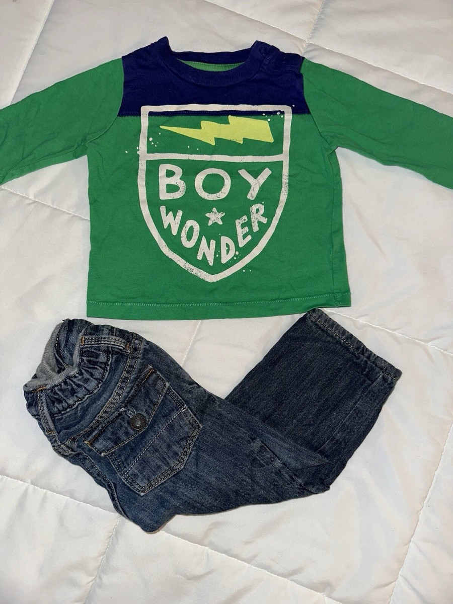 Baby Gap Boys Fall Winter Outfit 12 Months Denim Blue Jeans