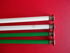 Plastic knitting needles, 2 sets, sizes 11 and 13, 14" long, ok