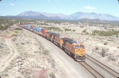 BNSF 7338 ES44DC STACK DARLING AZ ORIGINAL SLIDE 04-18-15 T2-15