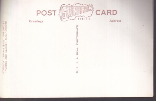 The Square Gardens Bournemouth Unposted Old Real Photo Postcard Thunder Clayden - Picture 2 of 2
