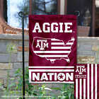 Texas A&M University Usa Stars and Stripes Garden Flag and Yard Banner