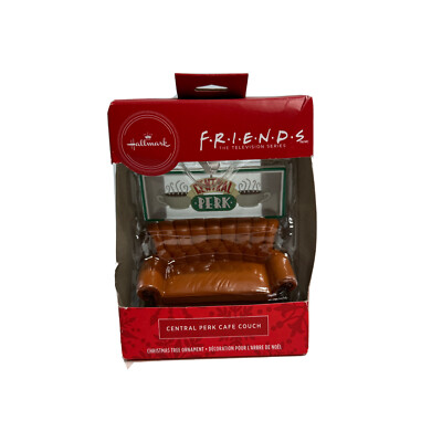 Hallmark Christmas Ornament Friends TV Central Perk Cafe couch NEW Box rip back