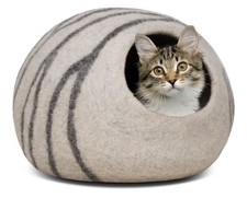 MEOWFIA Cat Cave   Premium Wool Felt Cat Bed for Indoor Cats - Large - BNWT