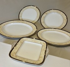 Wedgwood Cornucopia Serving Platters & Cake Plates – 5 Pieces – Bone China