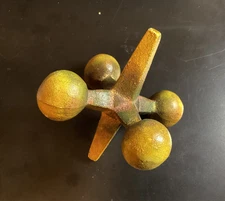 CAST IRON  NOVELTY JACK JAX BOOKEND PAPERWEIGHT DOORSTOP  DECOR 5”  ALMOST 2 LBS