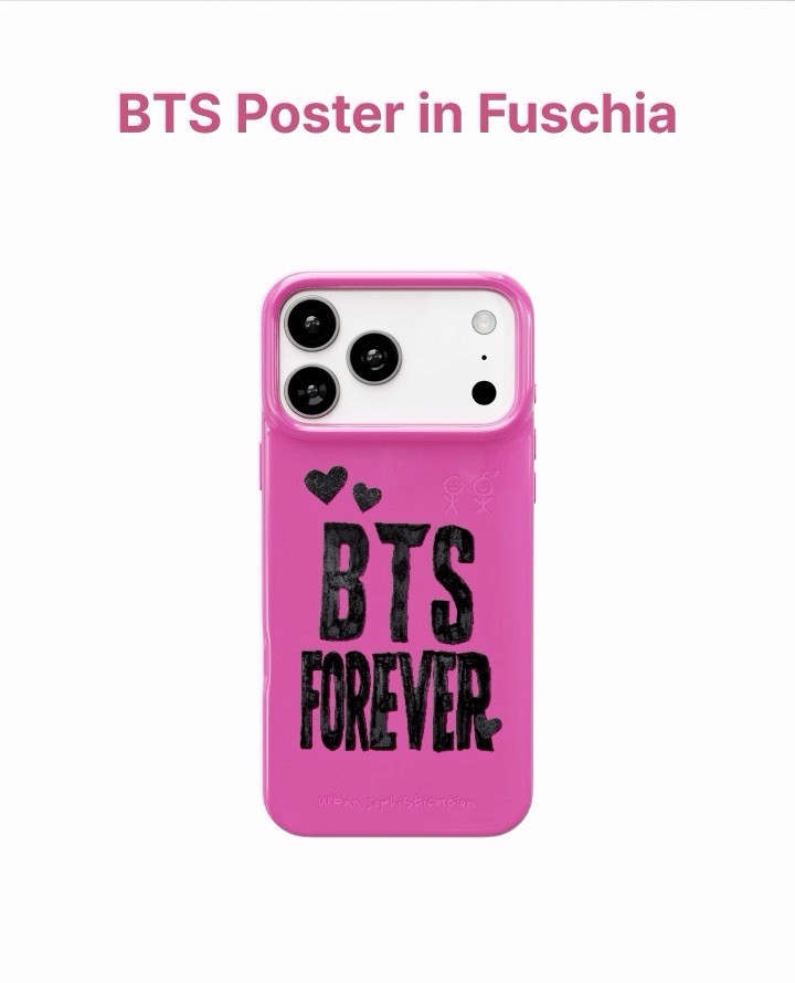PRE] BTS Forever x Urban Sophistication iPhone Case Fuchsia