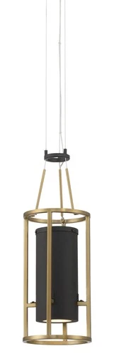 Minka Lavery 5085-L Levitation 7"W LED Mini Pendant - Soft Brass / Sand Coal - Picture 1 of 9