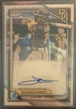 2024 Bowman Chrome Mega Box Mojo Rookie Leo De Vries #BMA-LD Auto