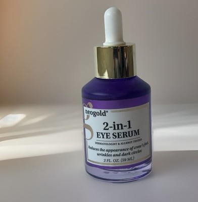 Neogold 2-in-1 Eye Serum 2oz Anti-Aging Dark Circles Wrinkles Crow s Feet