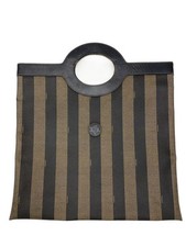 FENDI Pecan Tote Bag Leather BRW Allover