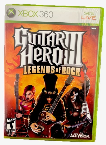 Guitar Hero III: Legends of Rock (Microsoft Xbox 360, 2007) CIB