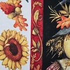 Harvest Time Fabric Panel Cute Scarecrow Sunflowers Quilt Shop Quality 36" x 44" — photo 5