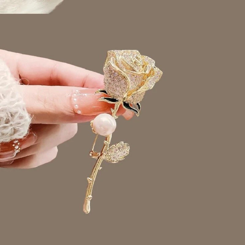 slim fit dress slacks Mahi Rose Gold Plated Opal Wheat Flower Bouquet Dress Scarf Brooch / S –  JewelEMarket main image 1
