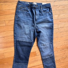 Universal Thread High Rise Skinny Patchwork Jeans Blue Womens 10/30R New