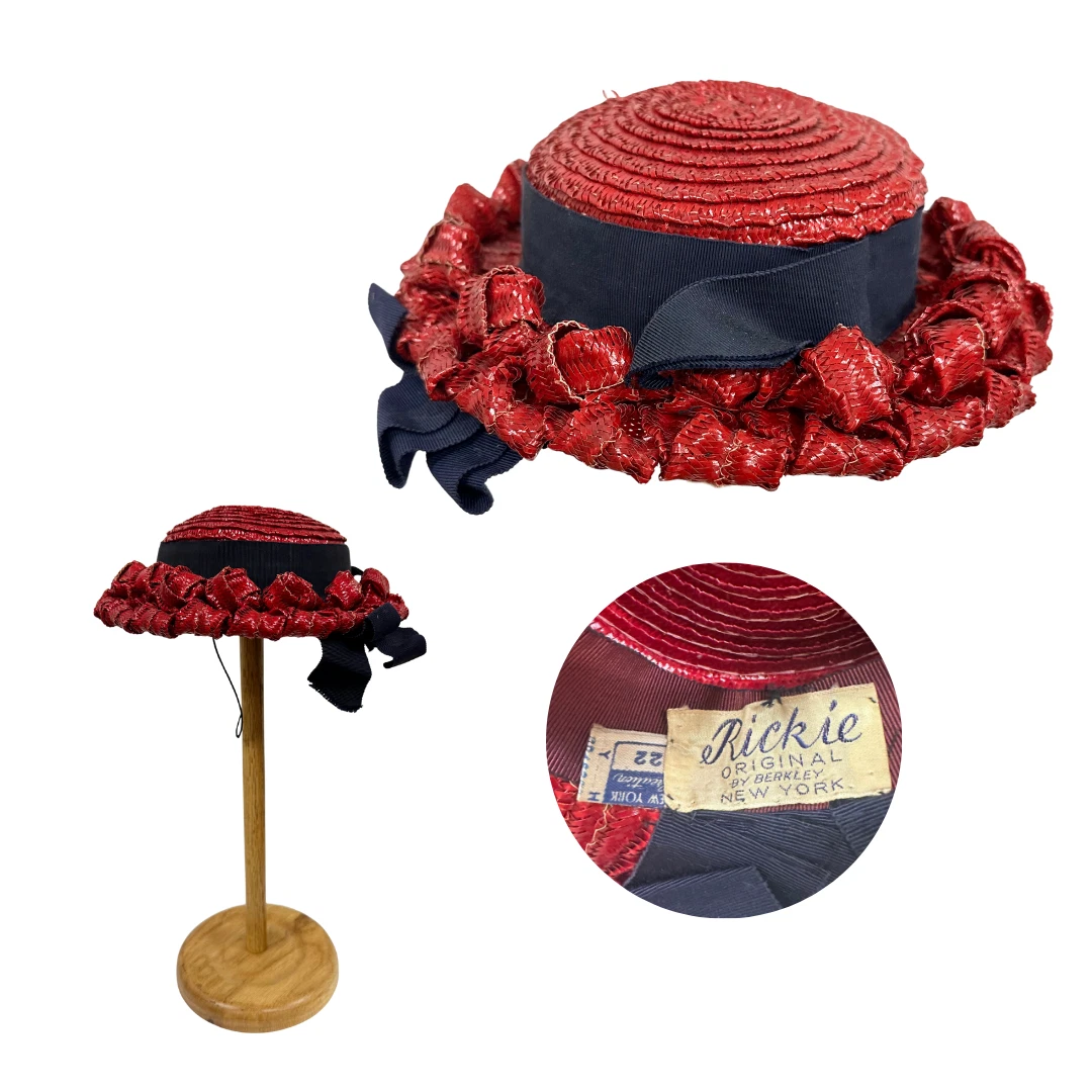 Red Vintage Hats for Women 1930s Decade for sale | eBay display picture 1