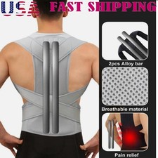 Adjustable Posture Corrector Low Back Support Shoulder Brace Belt for Men Women 