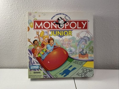 VINTAGE Monopoly Junior COMPLETE Parker Brothers 1996 90's Kids Children's