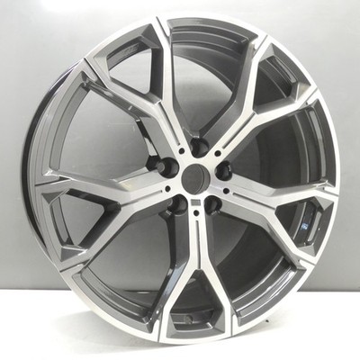 BMW X5 M741 VORNE G05 21 ZOLL GRAU ALUFELGE FELGE VORNE GLANZ 8071998 ORIGINAL X1