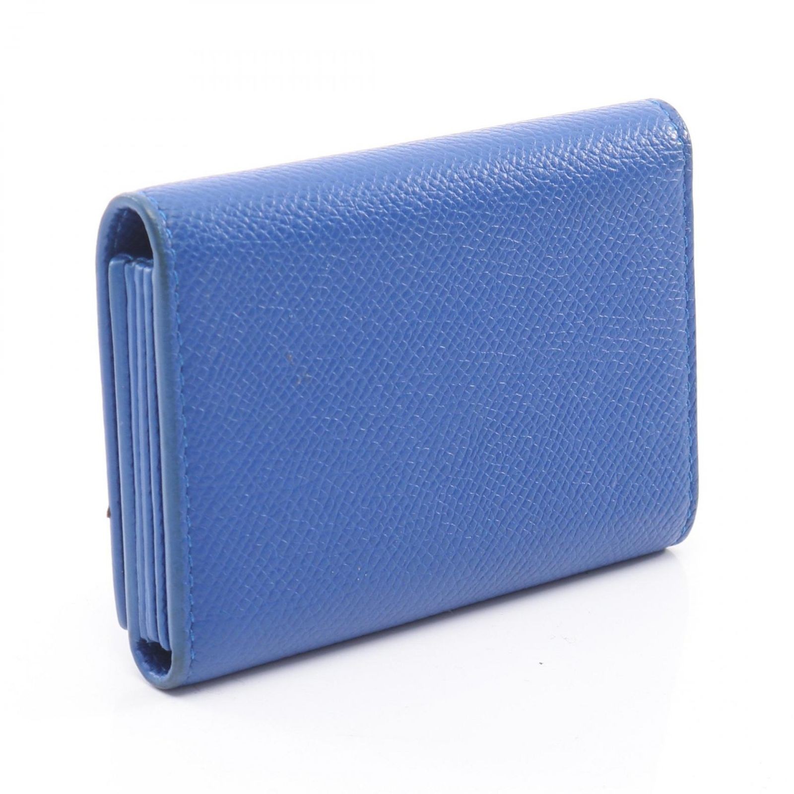 Balenciaga VILLE Accordion Card Holder Blue Leather Card Case thumbnail 2