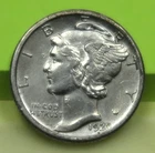 1920-D Mercury Dime grades XF-AU