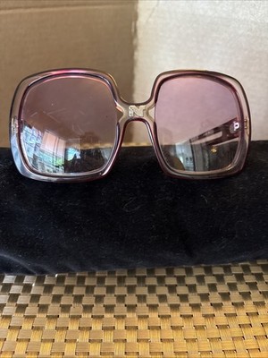 VTG Nina Ricci Paris Sunglasses Handmade France Classic N Logo Jackie O - RARE