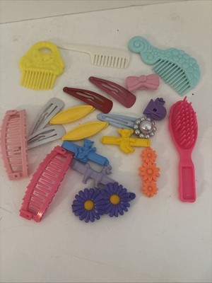 Vintage Lot Of 80s 90s Plastic Hair Barrettes Assorted Brands Goody 