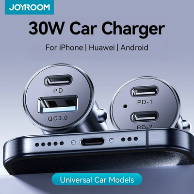 #ad Generic 30W Mini Car Charger PD QC3.0 USB Type C Fast Charging Dual Ports $44.71
