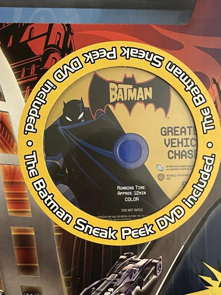 HOT WHEELS Batman Batcave Training Run Race Track & Batmobile Car w DVD RARE HTF - Image 2 of 4