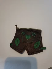 Vintage lederhosen change purse