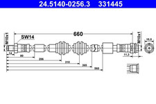 Bremsschlauch Vorderachse für MERCEDES-BENZ GL-KLASSE GLE Coupe GLS M-KLASSE
