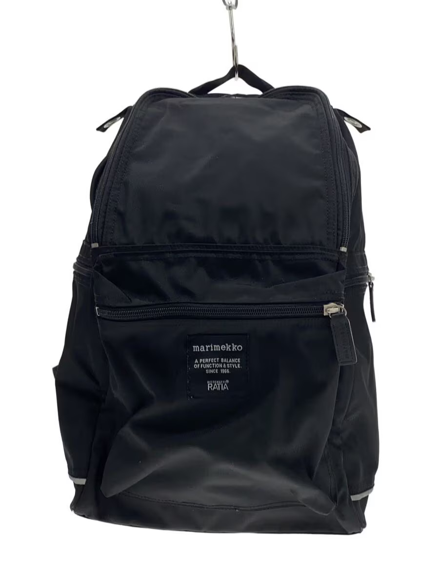 marimekko Backpack Polyester BLK Solid 026994 518… - image 1