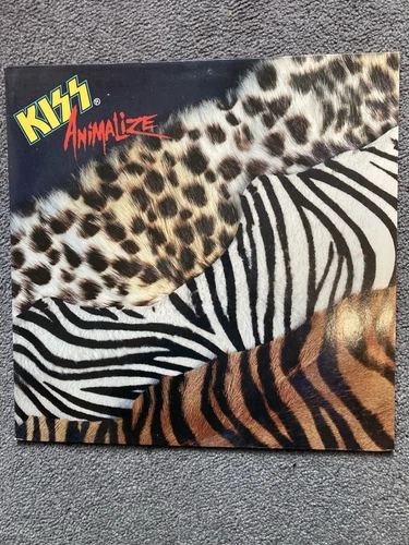 KISS - Animalize Vinyl Record 1984 LP Vertigo First Press EX / EX 822 495-1